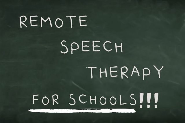 Remote Speech Services for schools